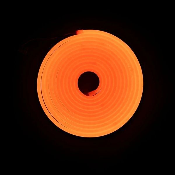 Світлодіодний неон 6x12 IP68 12V Orange (Помаранчевий) 7771453 фото