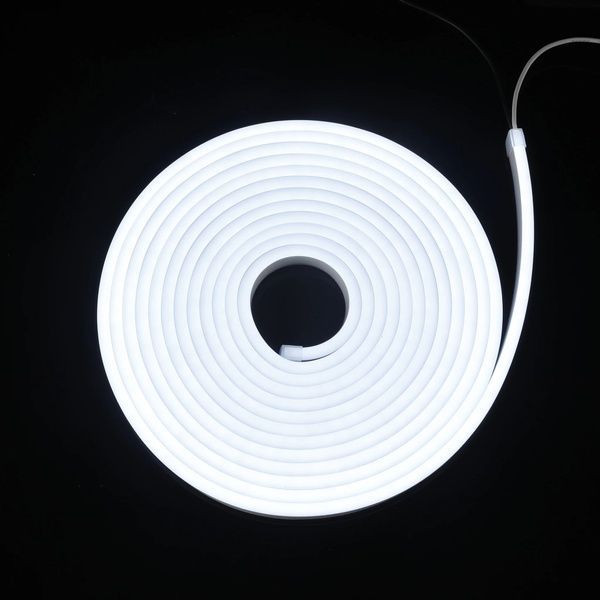 Світлодіодний неон 6x12 IP68 12V White (Білий 6000K) 7771444 фото